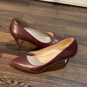 Cole Haan Elegant Burgundy Heels (Size: 7.5)